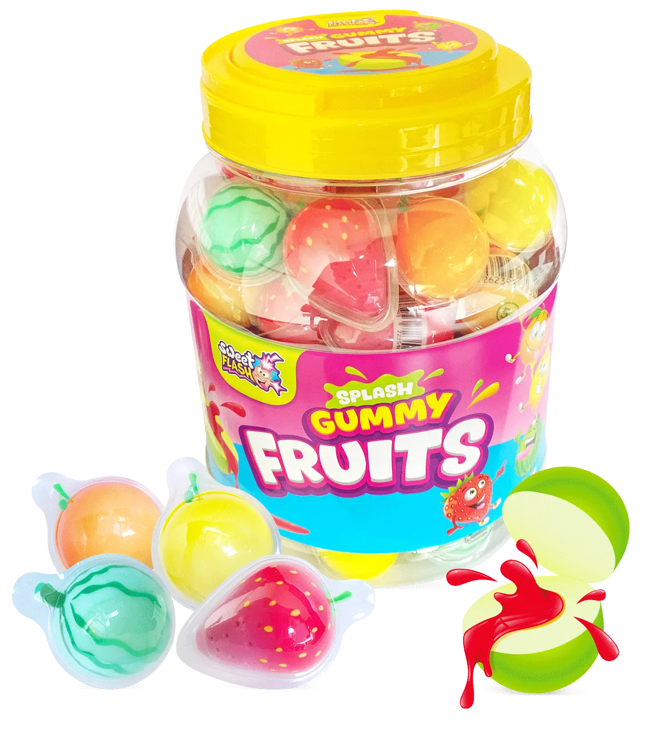 Splash Gummy Fruits Jar