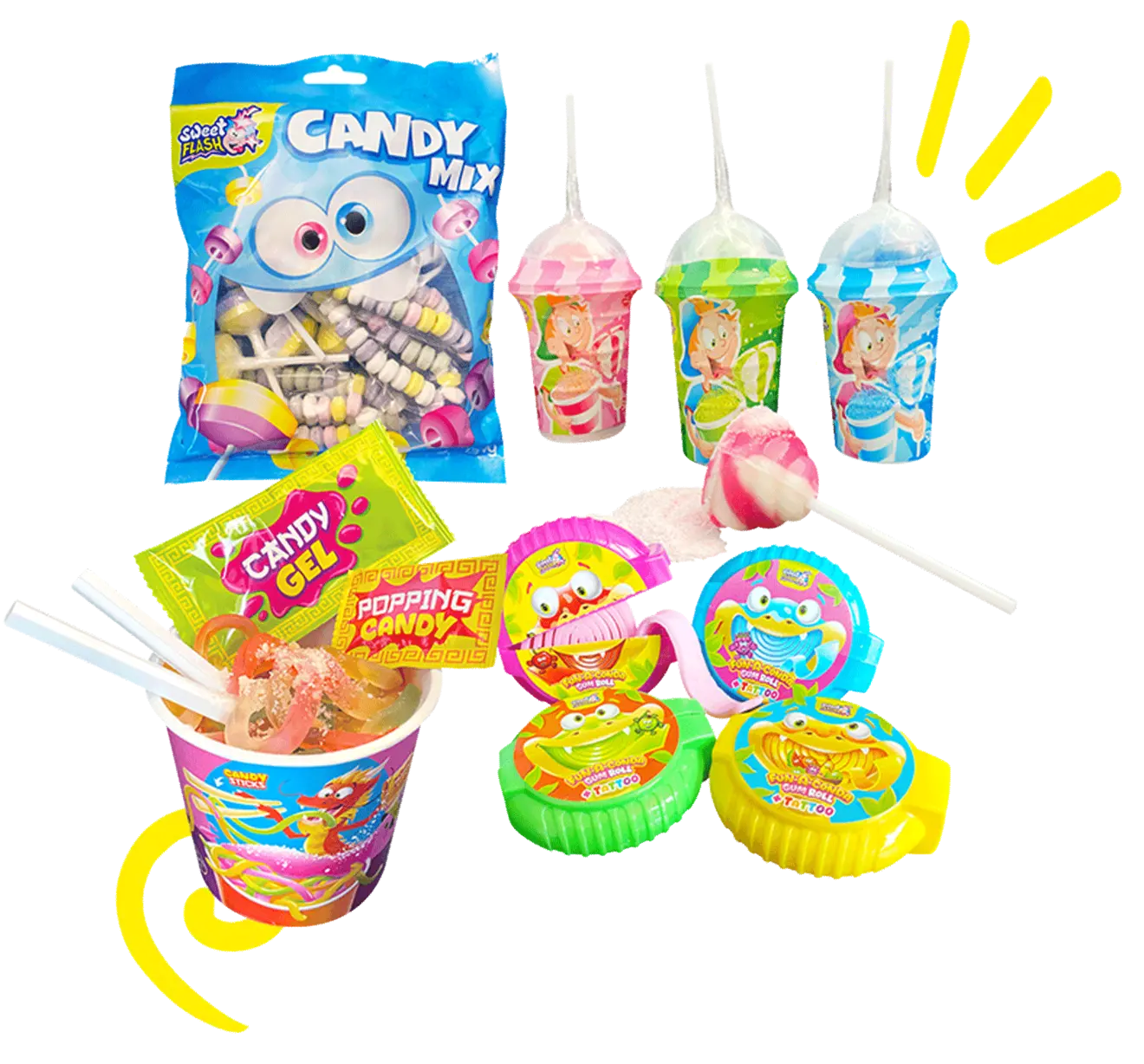 Various Sweet Flash products
