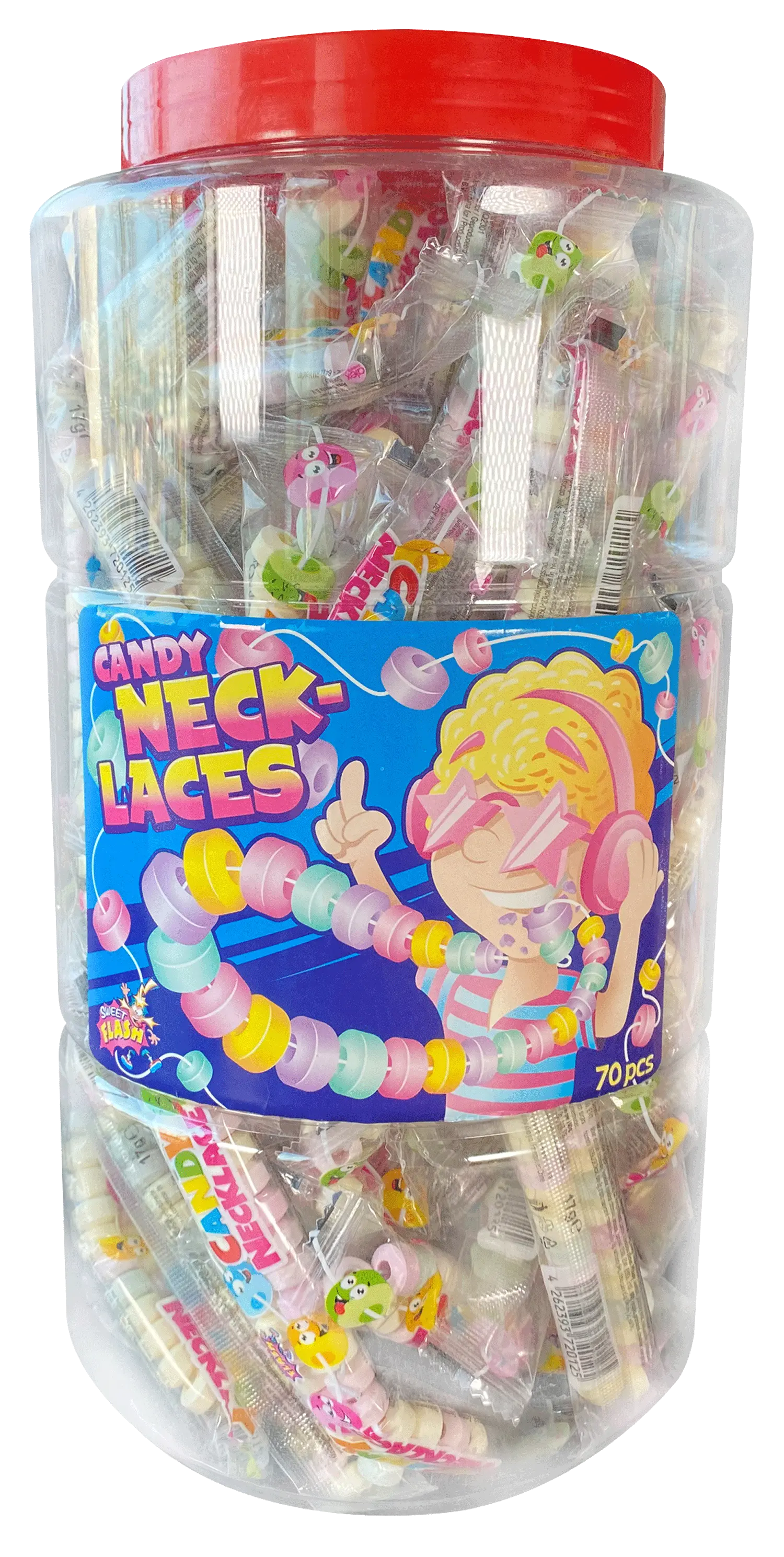 Candy Necklaces: collar de caramelos, 17 g (x70)