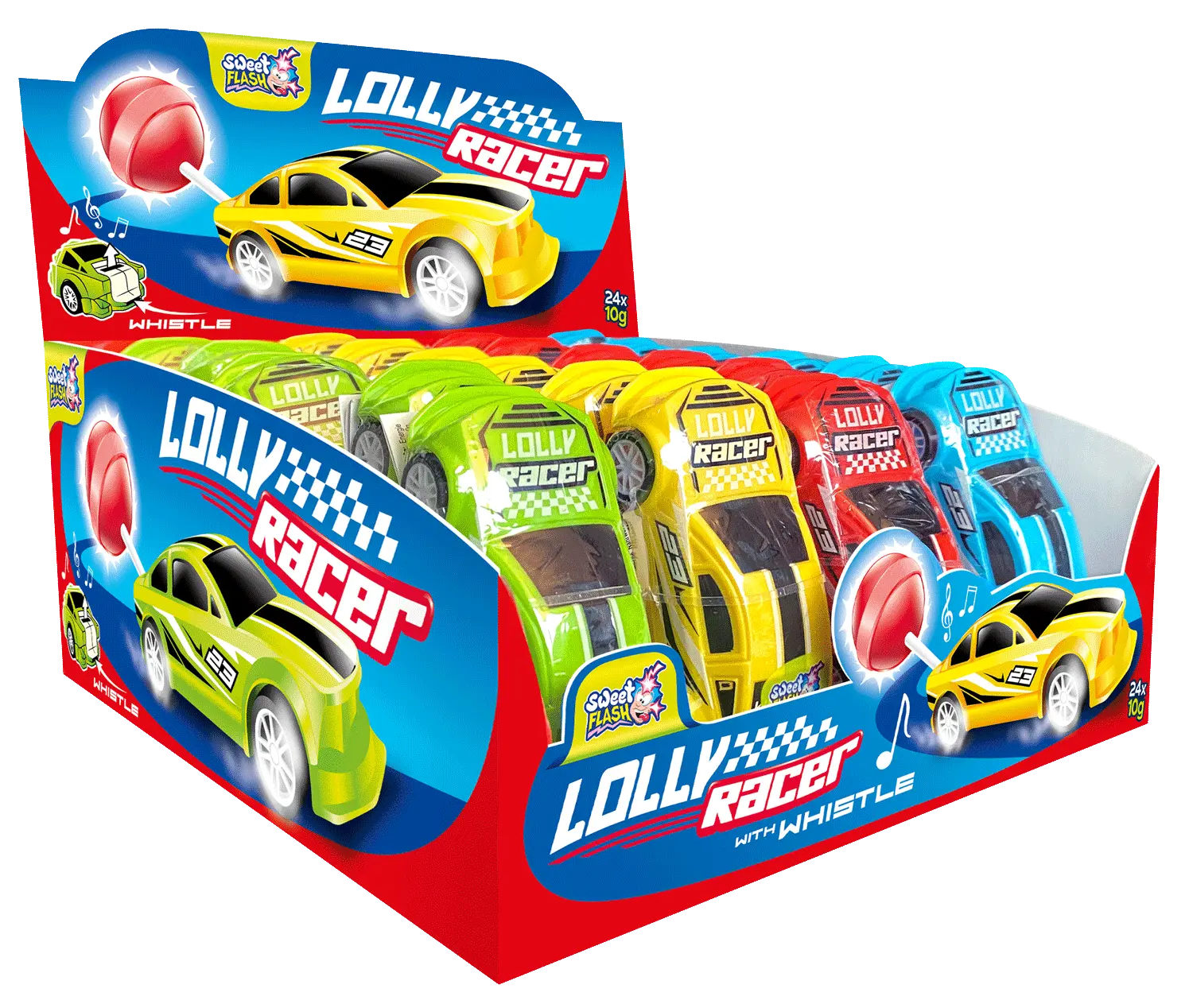 Lolly Racer: candy toy coche con piruleta, 10 g
