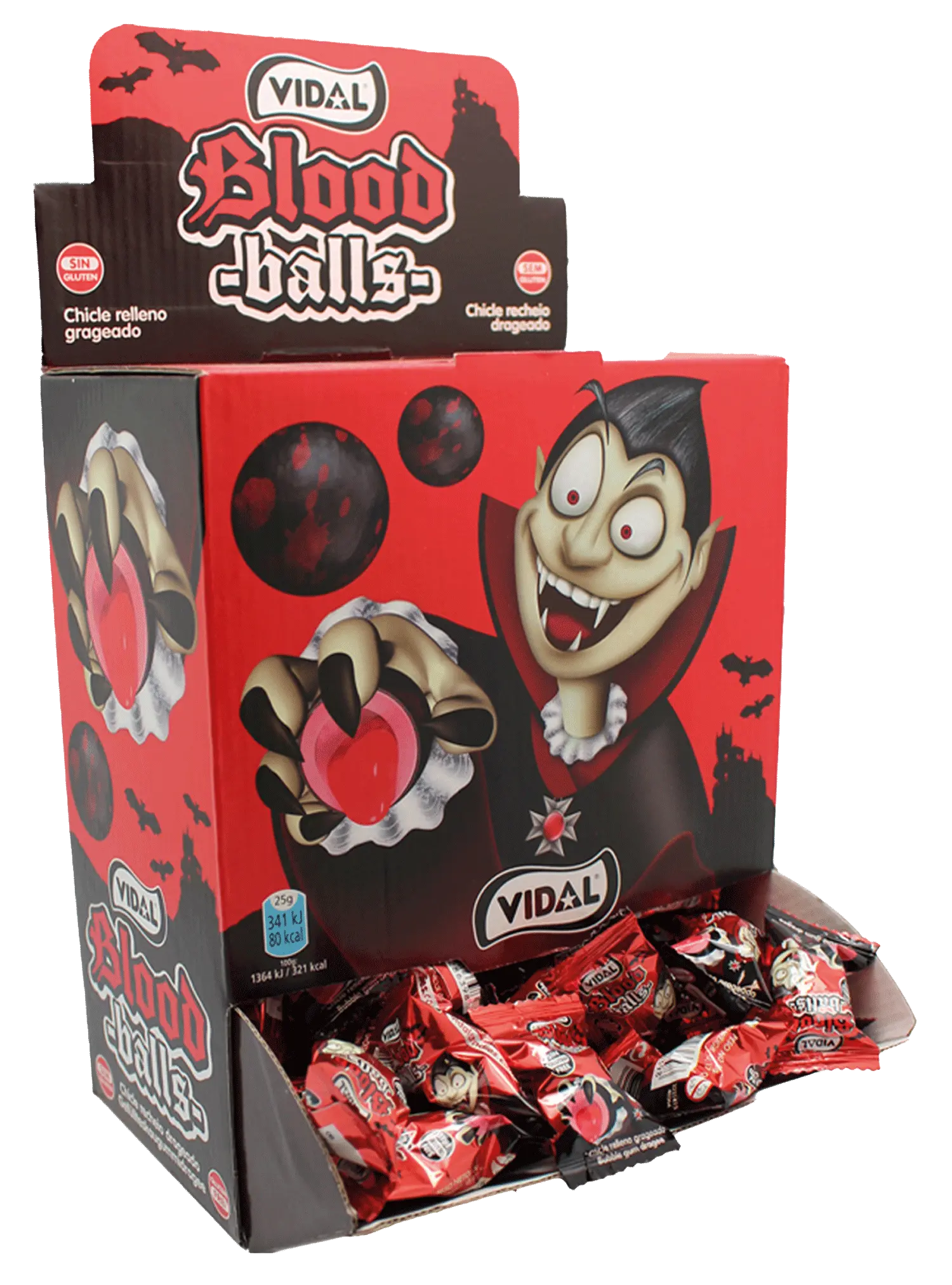 Vidal Blood Balls: bolas masticables, núcleo afrutado