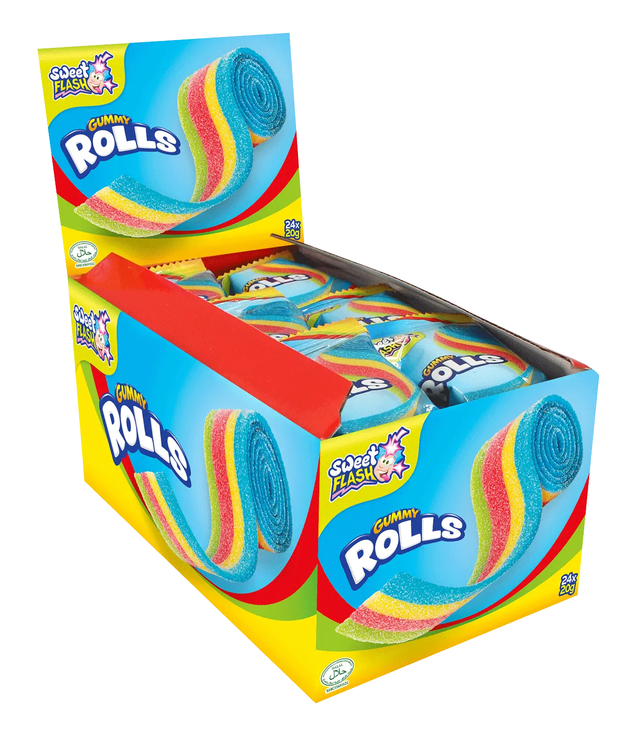 Gummy Rolls – rouleaux gélifiés à dérouler, 20 g