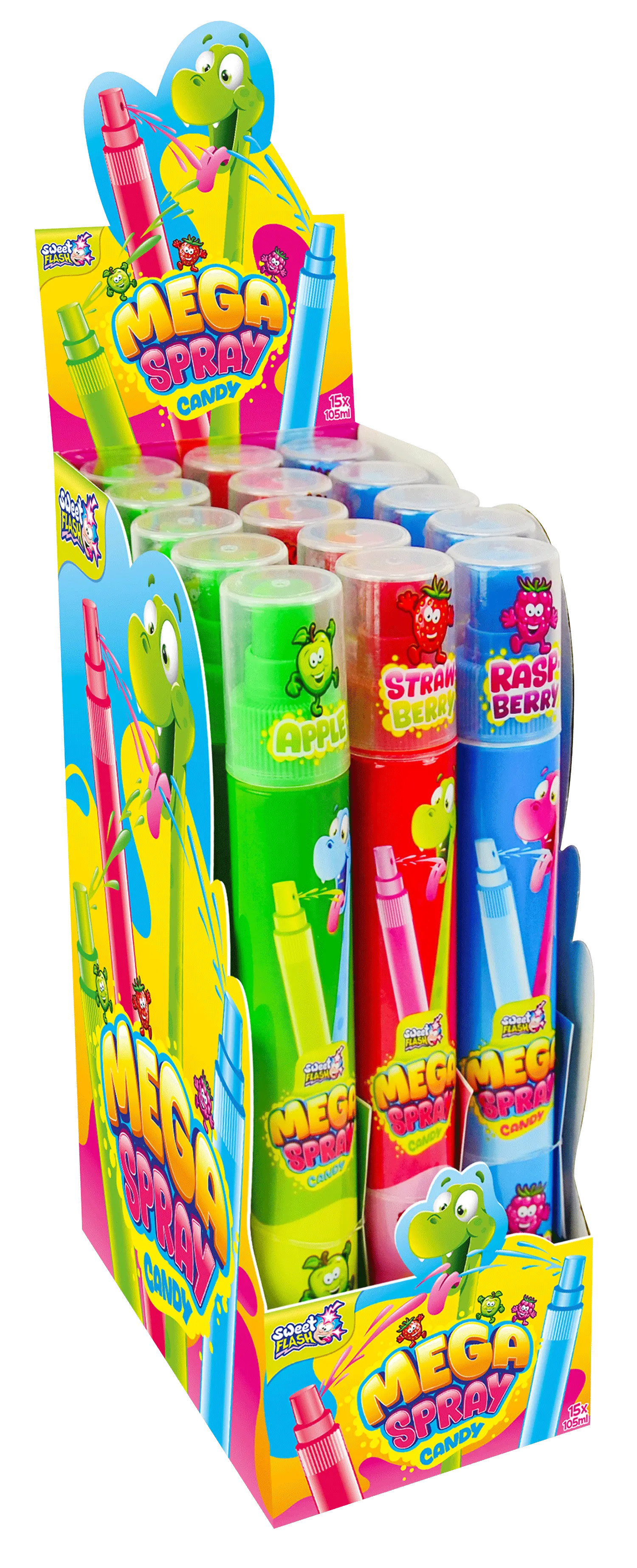 Mega Spray – spray bonbon fruité 105 ml