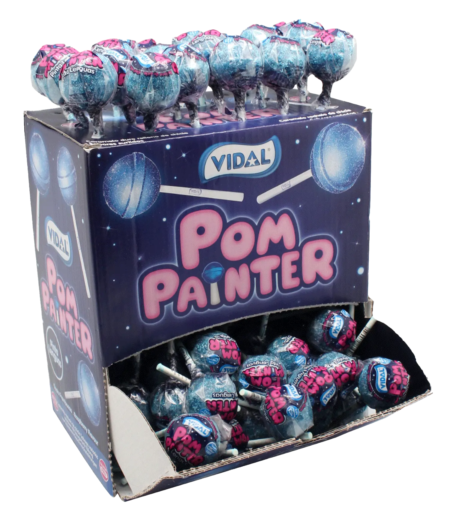 Vidal Pom Painter : sucette effet couleur, 17,5 g