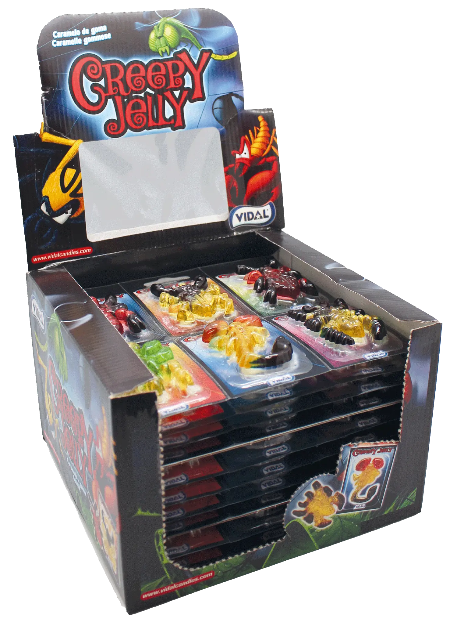 Vidal Creepy Jelly gélifiés effrayants 66 g