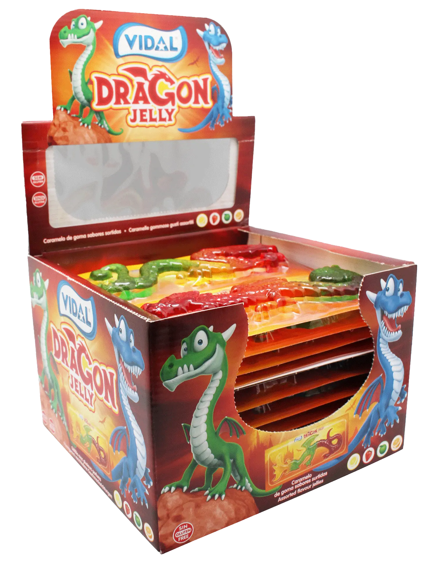 Vidal Dragon Jelly – bonbons gélifiés 66 g