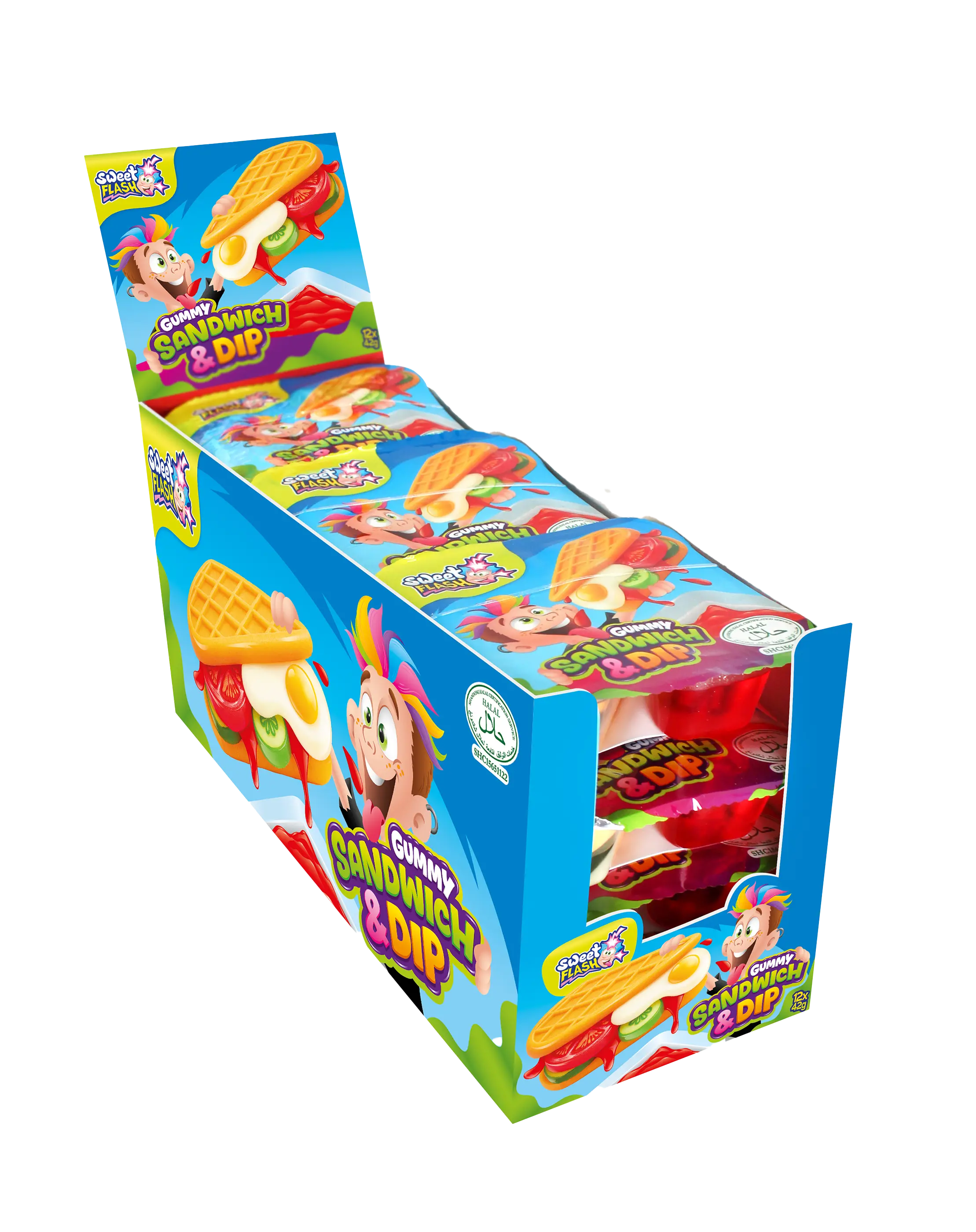 Gummy Sandwich + Dip: gomme + gel acidulé 42 g