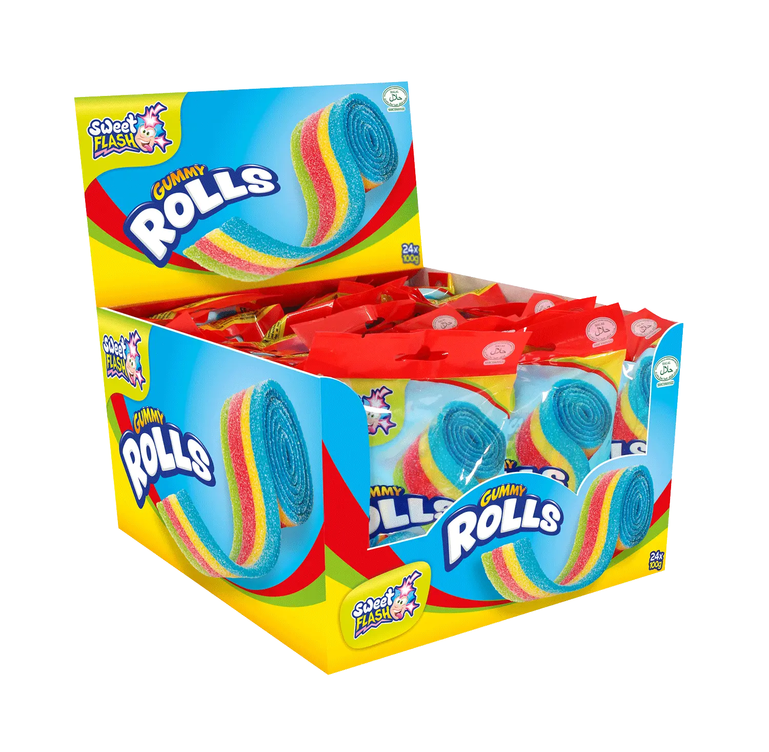 Gummy Rolls Bag: caramelle gommose a rotolo, 100 g
