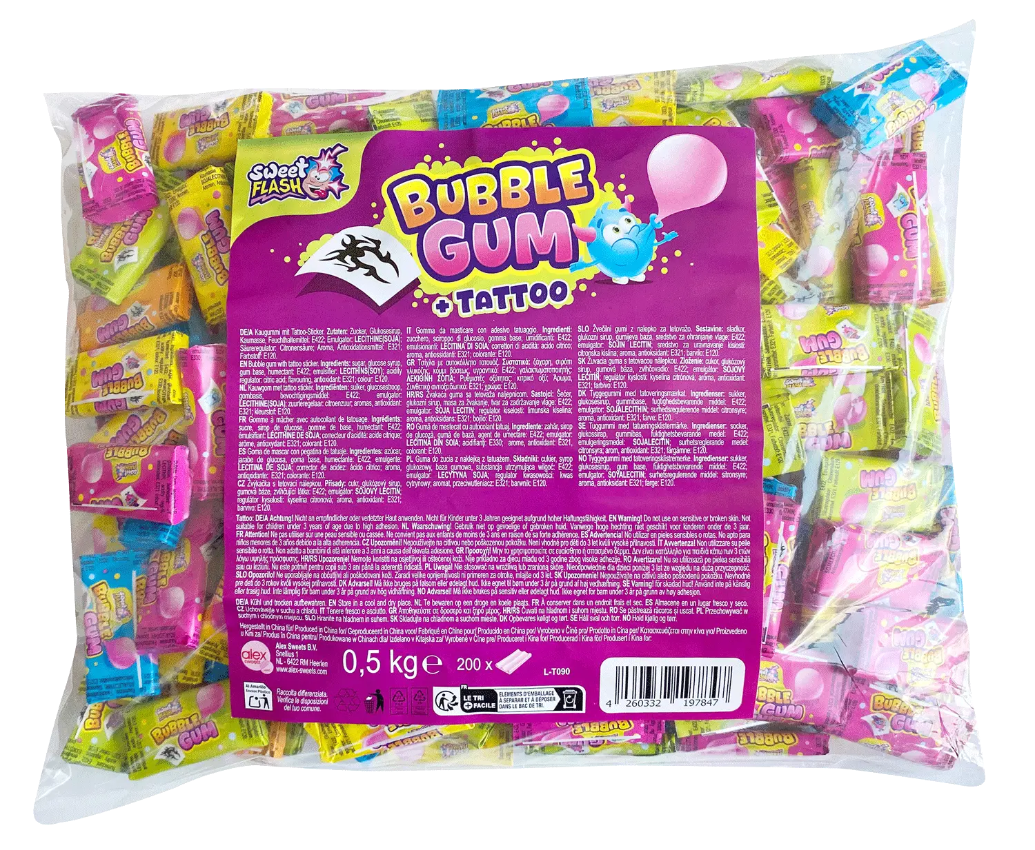 Bubble Gum + Tattoo: chewing gum con tatuaggio