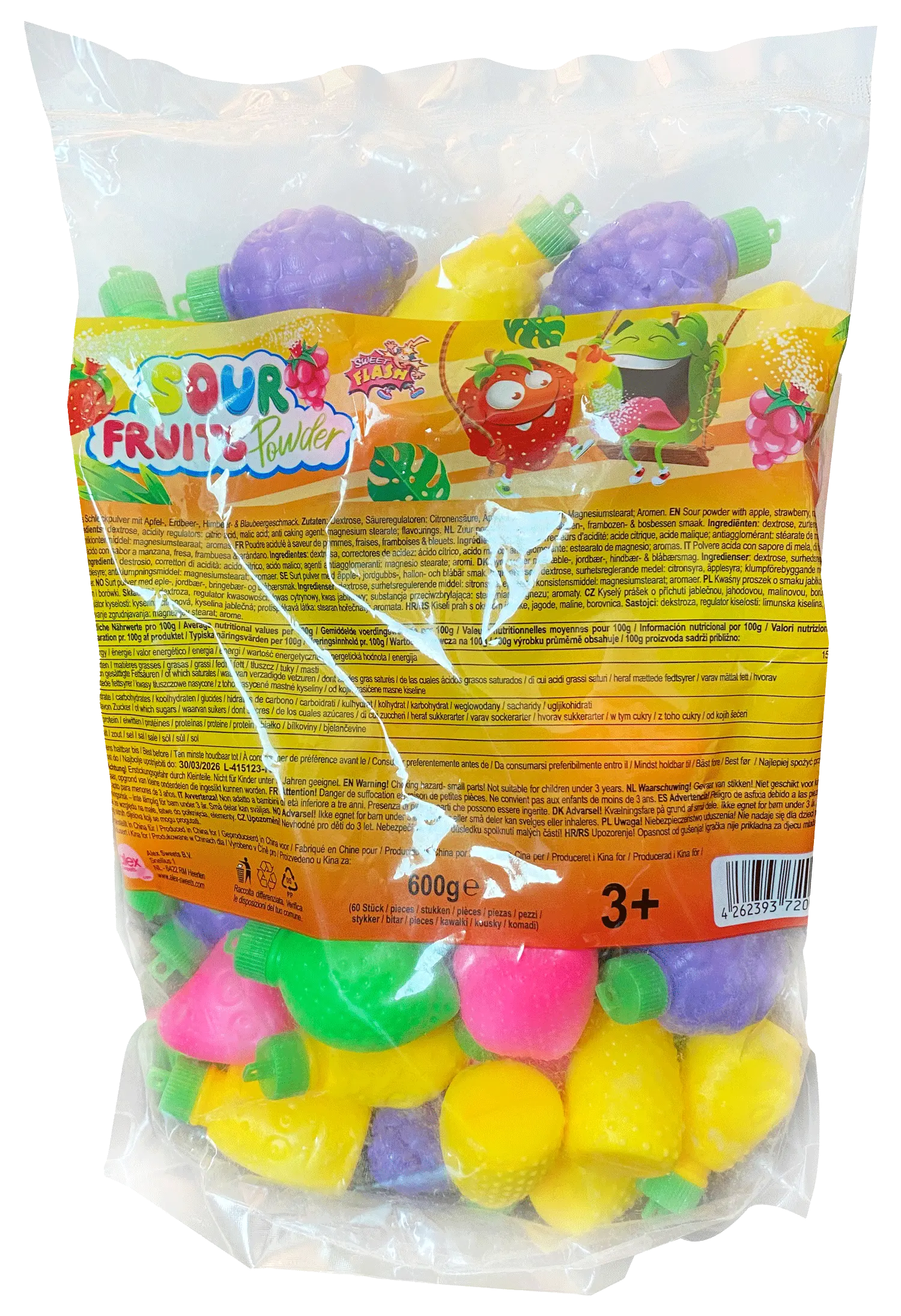 Sour Fruits Bulk – polvere aspra, 10 g