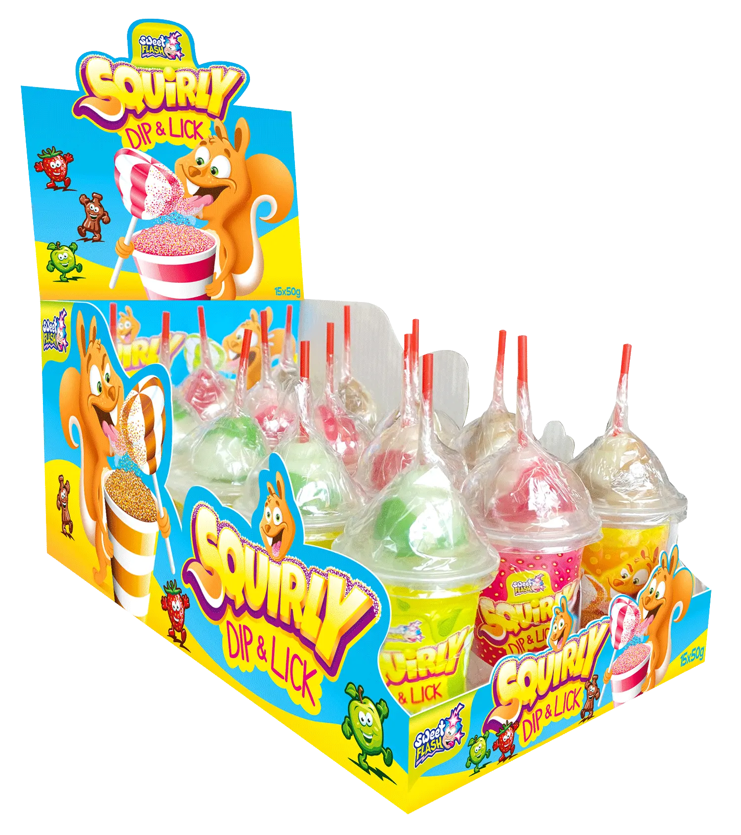 Squirly Dip & Lick: lecca lecca + polvere aspra, 50 g