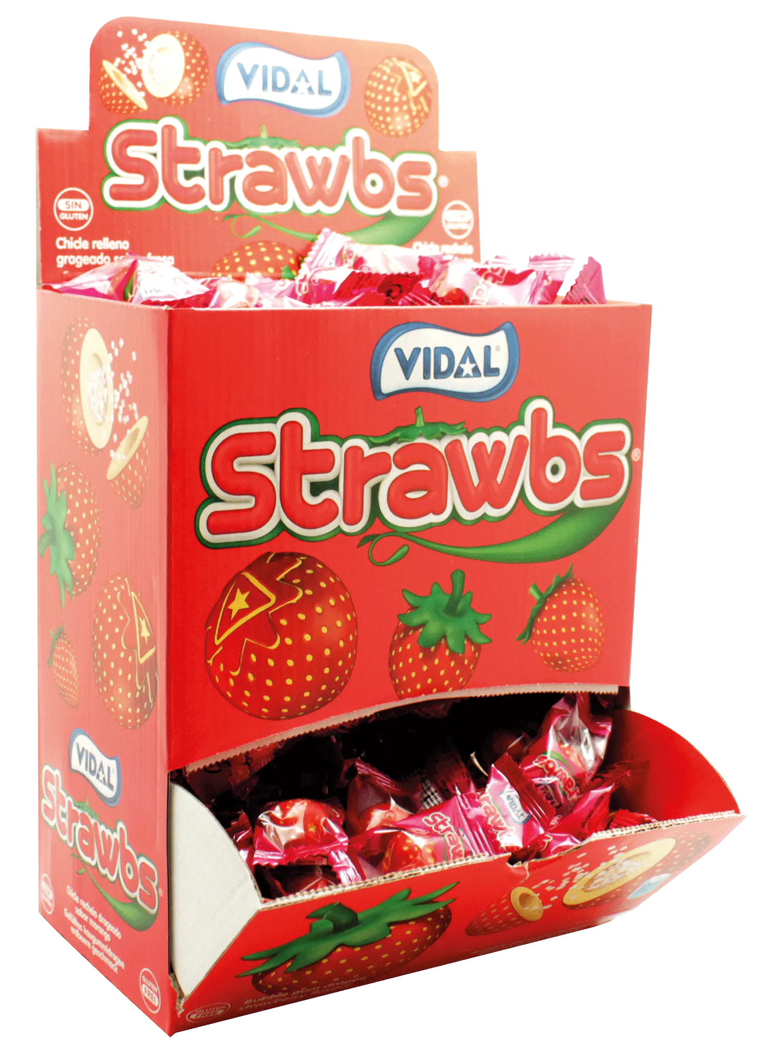Vidal Strawbs: caramelle gommose ripiene alla fragola