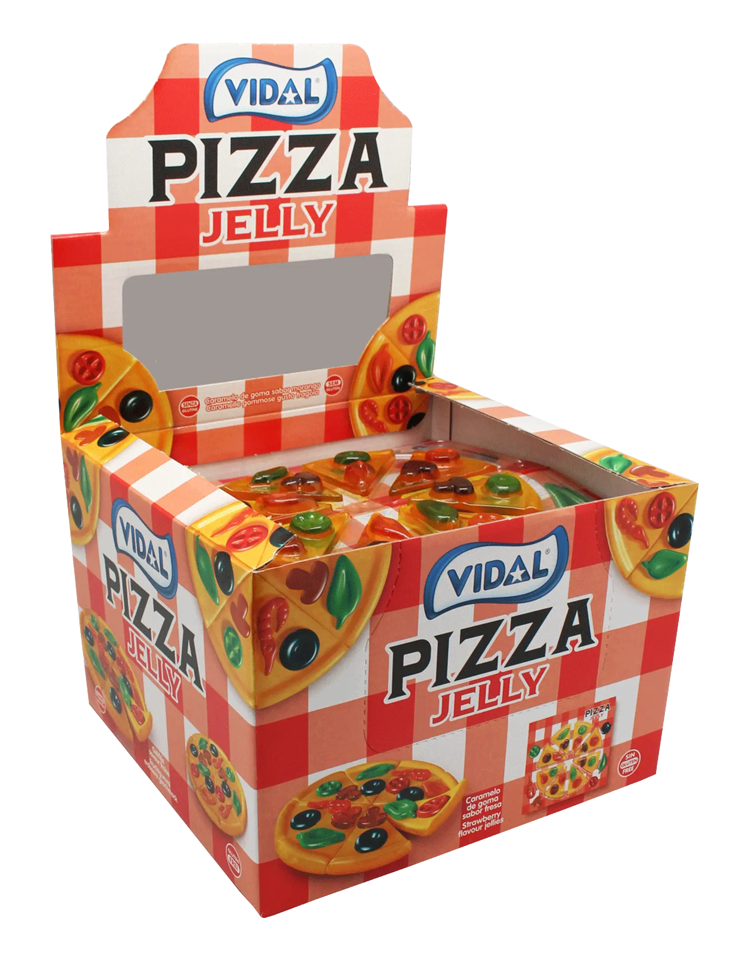 Vidal Pizza Jelly – mini pizza gommose, 66 g